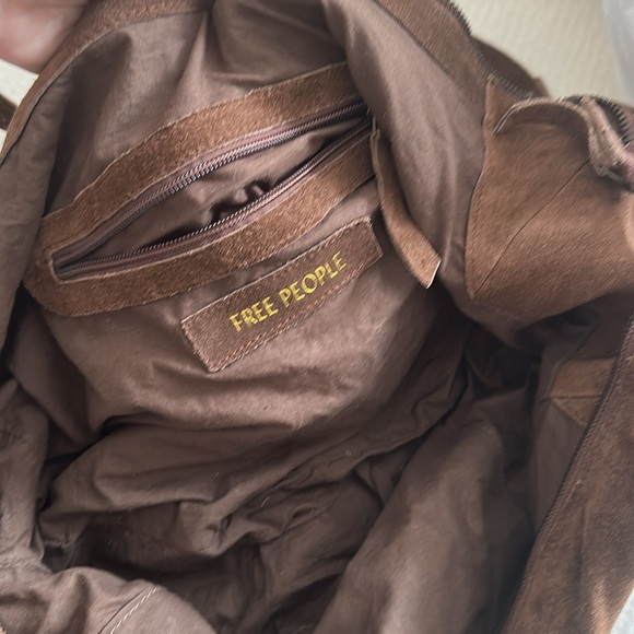 Free People Roma Suede Bag in Coconut Shell - Picture 4 of 5